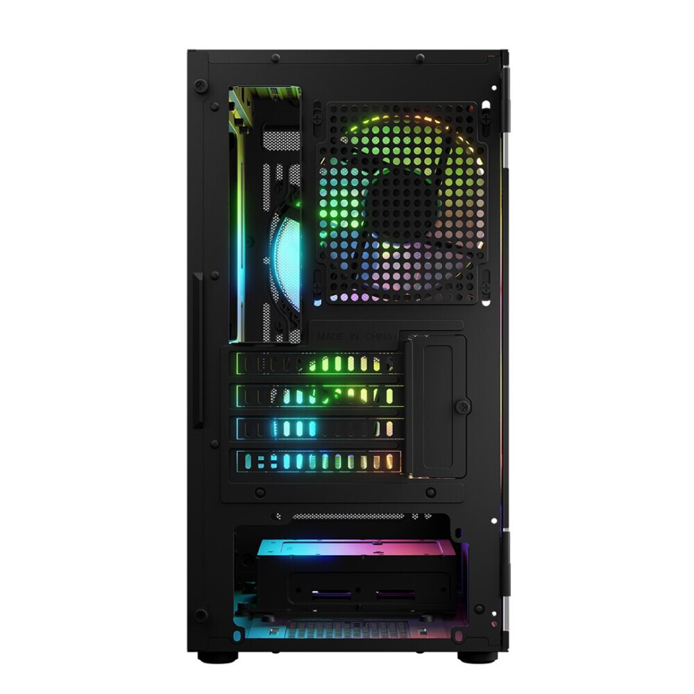 Datoru korpuss Logic PORTOS ARGB Mini Tower Black (AM-PORTOS-10-0000000-0002) - foto 12