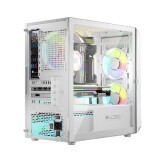 Datoru korpuss Logic PORTOS ARGB Mini Tower White (AM-PORTOS-20-0000000-0002)