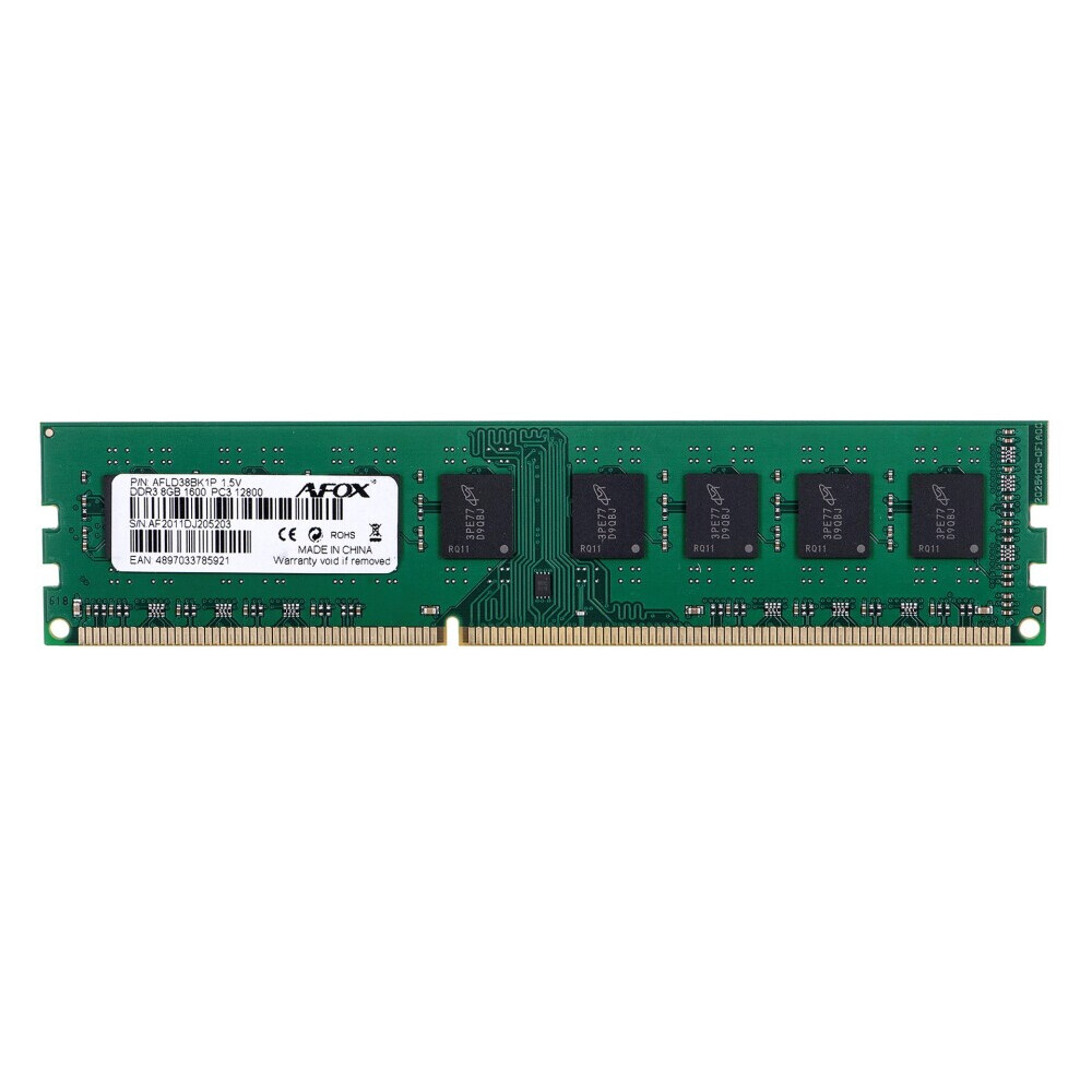 Operatīvā atmiņa AFOX 8 GB 1600 MHz DDR3 CL11 (AFLD38BK1P)