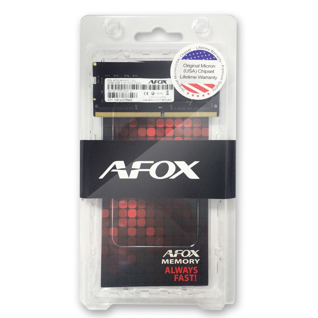 Operatīvā atmiņa AFOX 8GB 3200MHZ DDR4 (AFSD48PH1P)