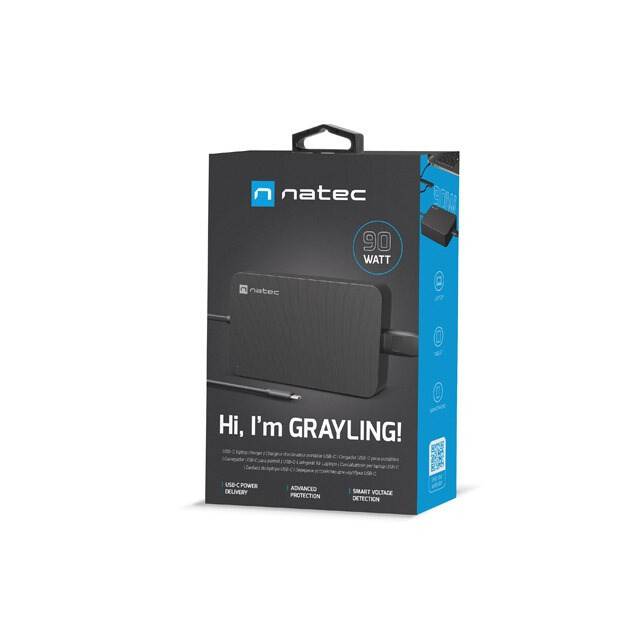 Piederums NATEC GRAYLING USB-C 90W (NZU-2035) - foto 4