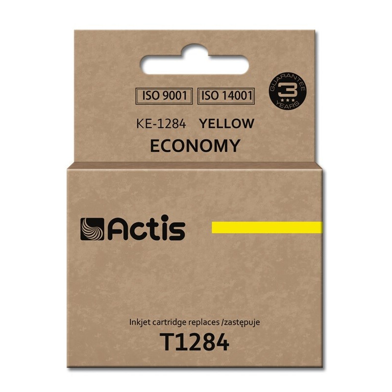 Kārtridžs Actis KE-1284 Ink Cartridge (replacement for Epson T1284; Standard; 13 ml; yellow) (KE-1284)
