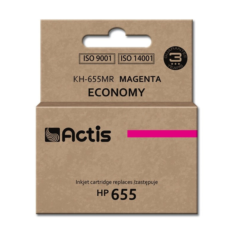 Kārtridžs Actis KH-655MR ink (replacement for HP 655 CZ111AE; Standard; 12 ml; magenta) (KH-655MR)