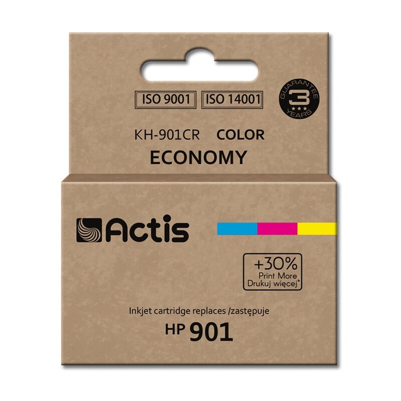 Kārtridžs Actis KH-901CR ink for HP printer; HP 901XL CC656AE replacement; Standard; 18 ml; color (KH-901CR)