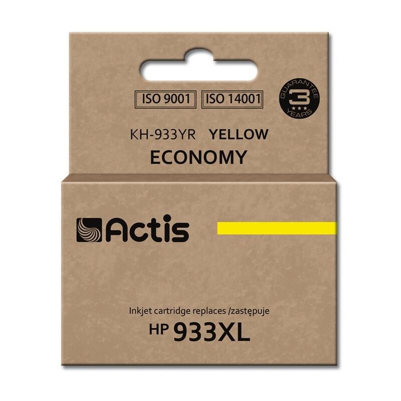 Kārtridžs Actis KH-933YR ink (replacement for HP 933XL CN056AE; Standard; 13 ml; yellow) (KH-933YR)