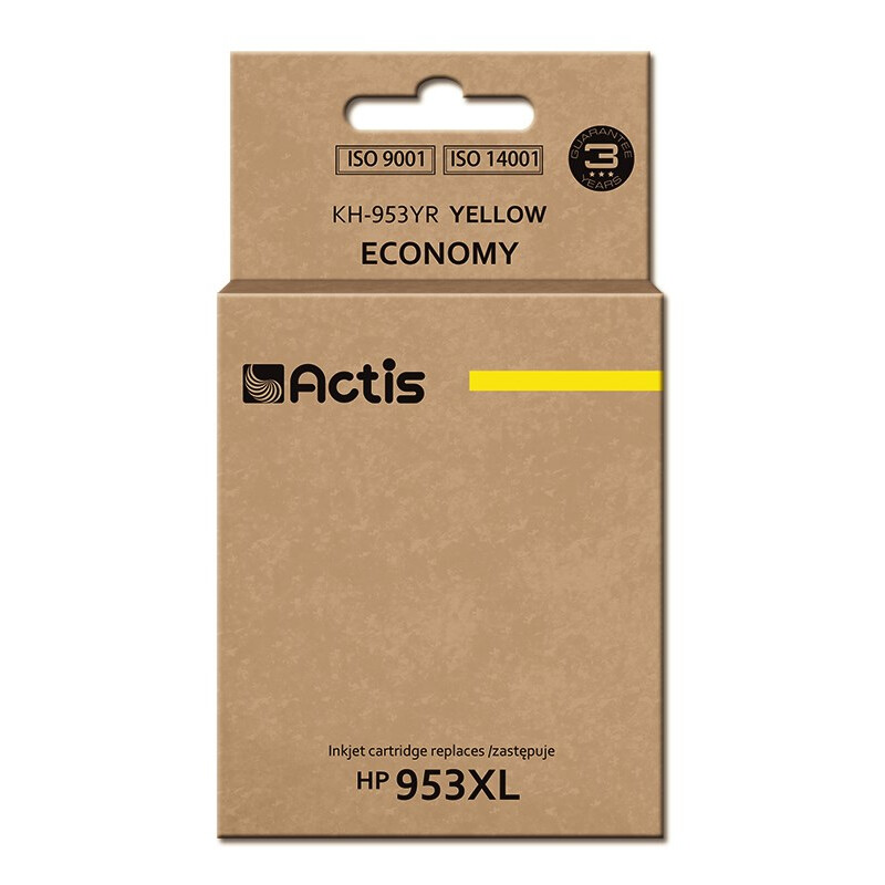 Druckkopfpatrone Actis KH-953YR ink (replacement for HP 953XL F6U18AE; Premium; 25 ml; yellow) (KH-953YR)