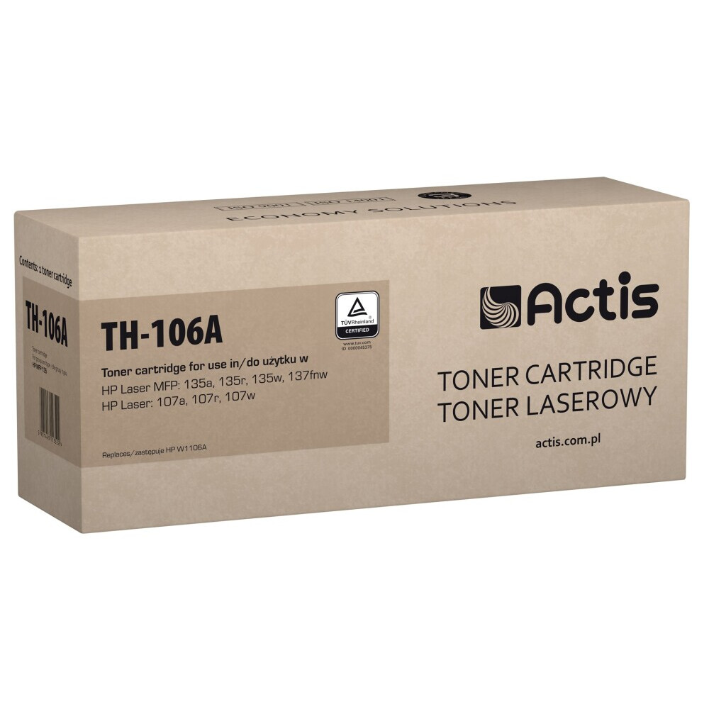 Kārtridžs Actis TH-106A toner (replacement for HP 106A W1106A; Standard; 6000 pages; black) (TH-106A)