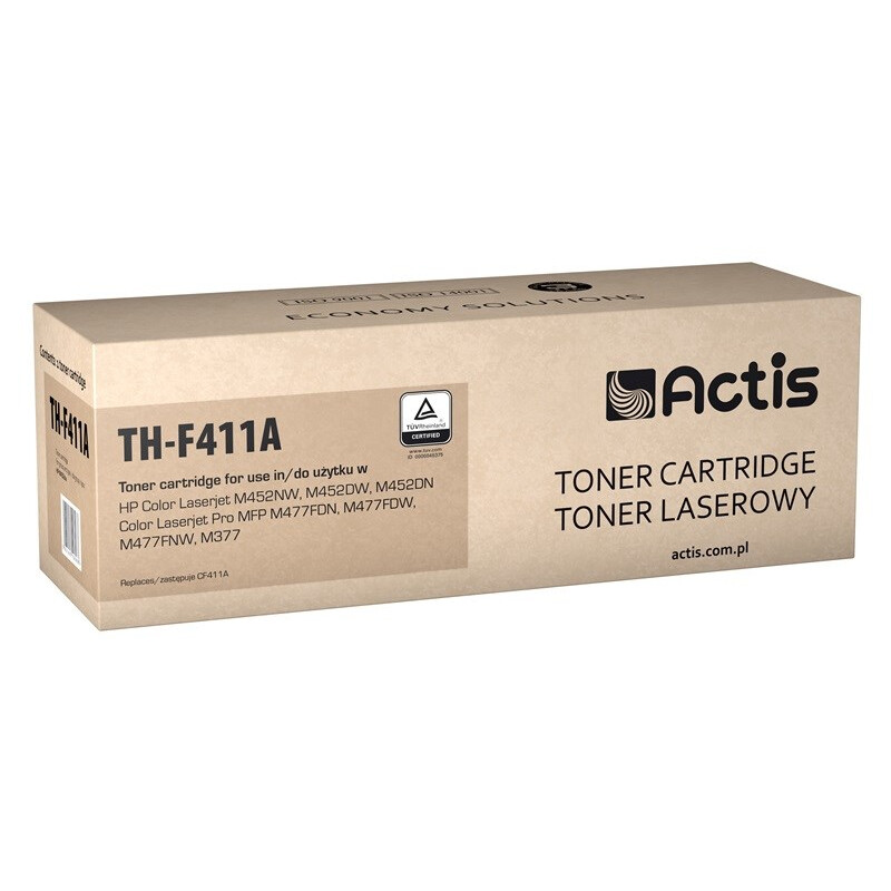 Kārtridžs Actis TH-F411A (replacement for HP 410A CF411A; Standard; 2300 pages; cyan) (TH-F411A)
