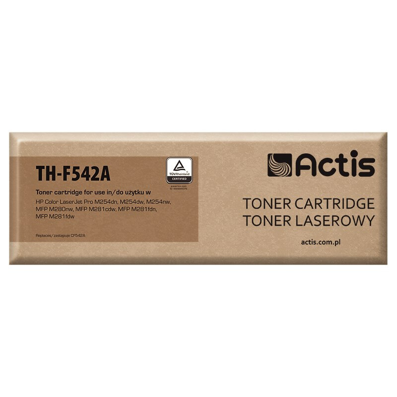 Kārtridžs Actis TH-F542A (replacement for HP 203A CF542A; Standard; 1300 pages; yellow) (TH-F542A)