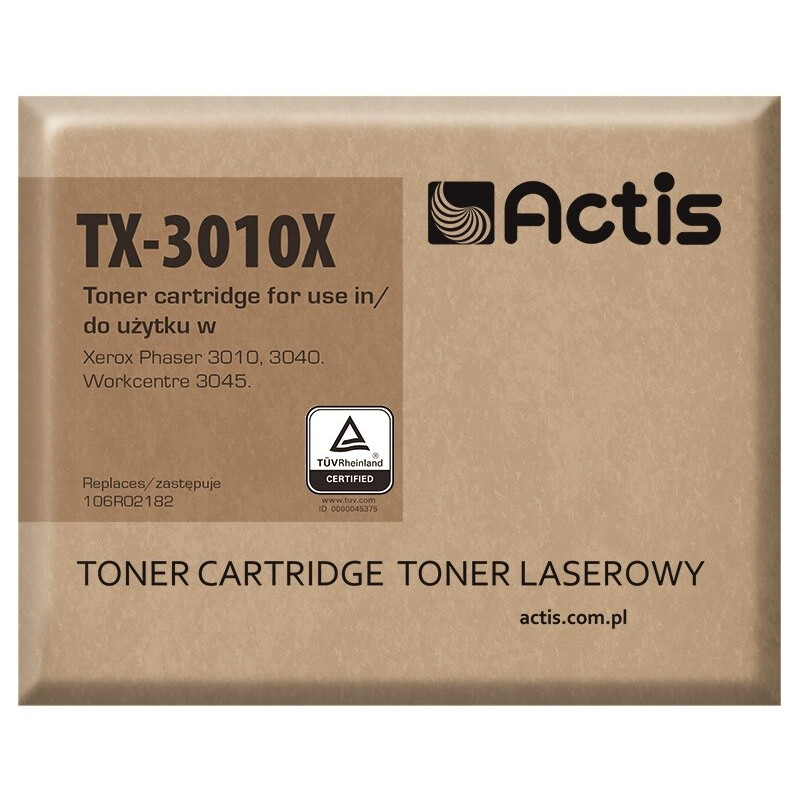 Kārtridžs Actis TX-3010X (replacement for Xerox 106R02182; Standard; 2300 pages; black) (TX-3010X)