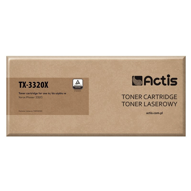 Kārtridžs Actis TX-3320X (replacement for Xerox 106R02306; Standard; 11000 pages; black) (TX-3320X)