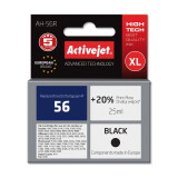 Kārtridžs Activejet AH-56R Ink (replacement for HP 56 C6656A; Premium; 25 ml; black) (AH-56R)
