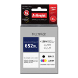 Druckkopfpatrone Activejet AH-M652RX ink (replacement for HP 652 F6V25AE/F6V24AE; Premium; 1 x 20 ml, 1 x 21 ml; black, color) (AH-M652RX)