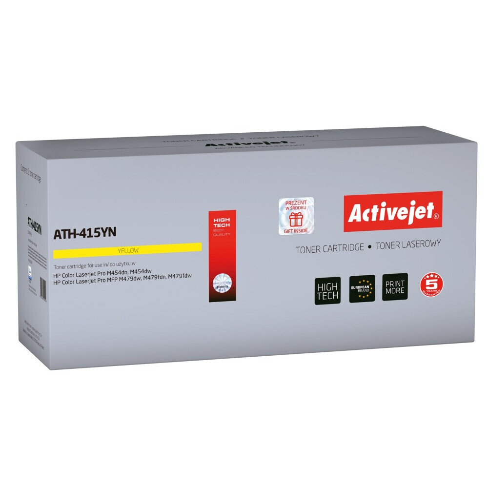 Kārtridžs Activejet ATH-415YN for HP 415A W2032A; Supreme; 2100 pages; Yellow (ATH-415YN CHIP)