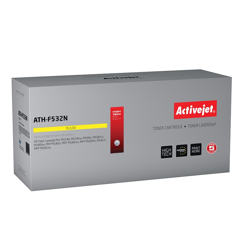 Kārtridžs Activejet ATH-F532N (replacement for HP 205A CF532A; Supreme; 900 pages; yellow) (ATH-F532N)