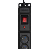 Activejet COMBO 12 socket 1,5m black (COMBO/12gn/1,5m/cz)