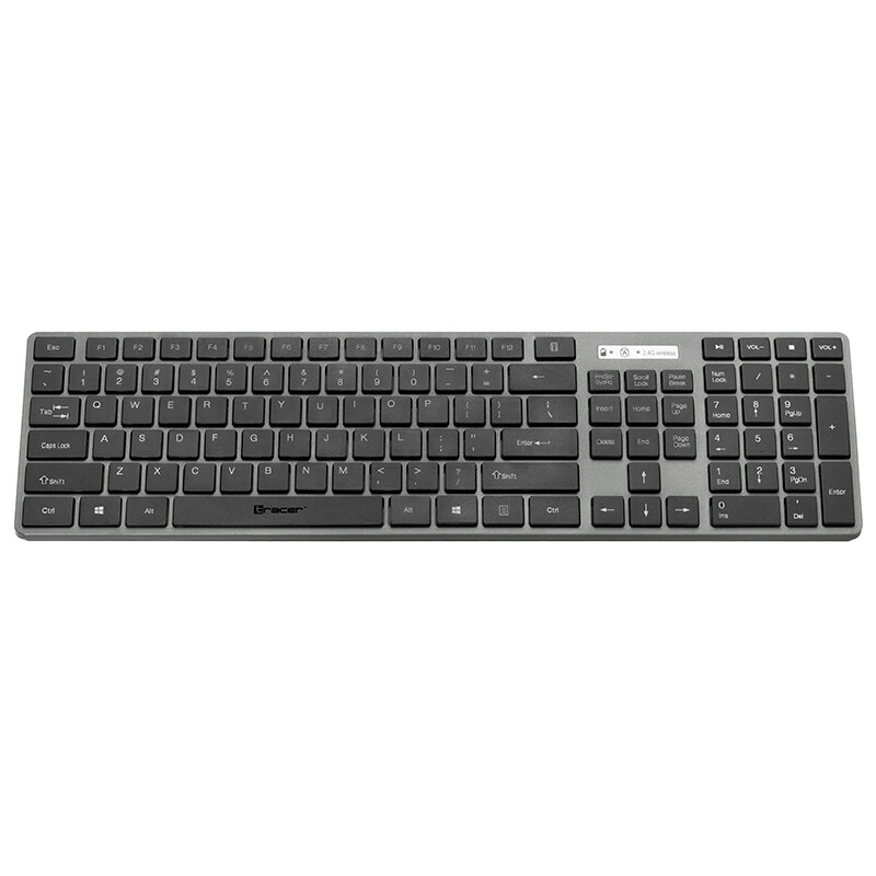Tastatūra + pele Tracer Nano ENG Black (TRAKLA46773)
