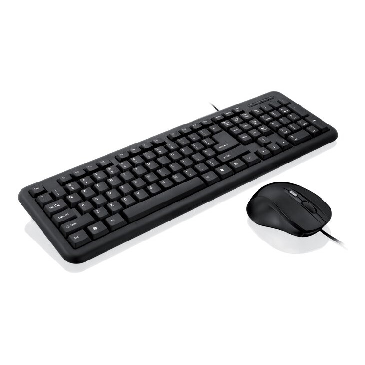 Tastatūra + pele iBox OFFICE KIT II ENG Black (IKMOC2005070U)