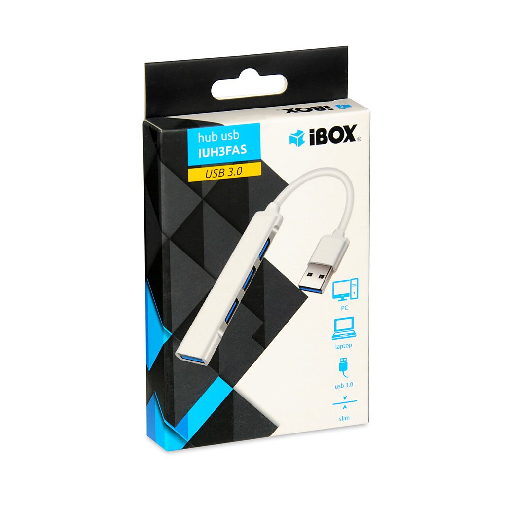 iBOX USB HUB 1x USB 3.0 + 3x USB 2.0 (IUH3FAS) - Foto 3