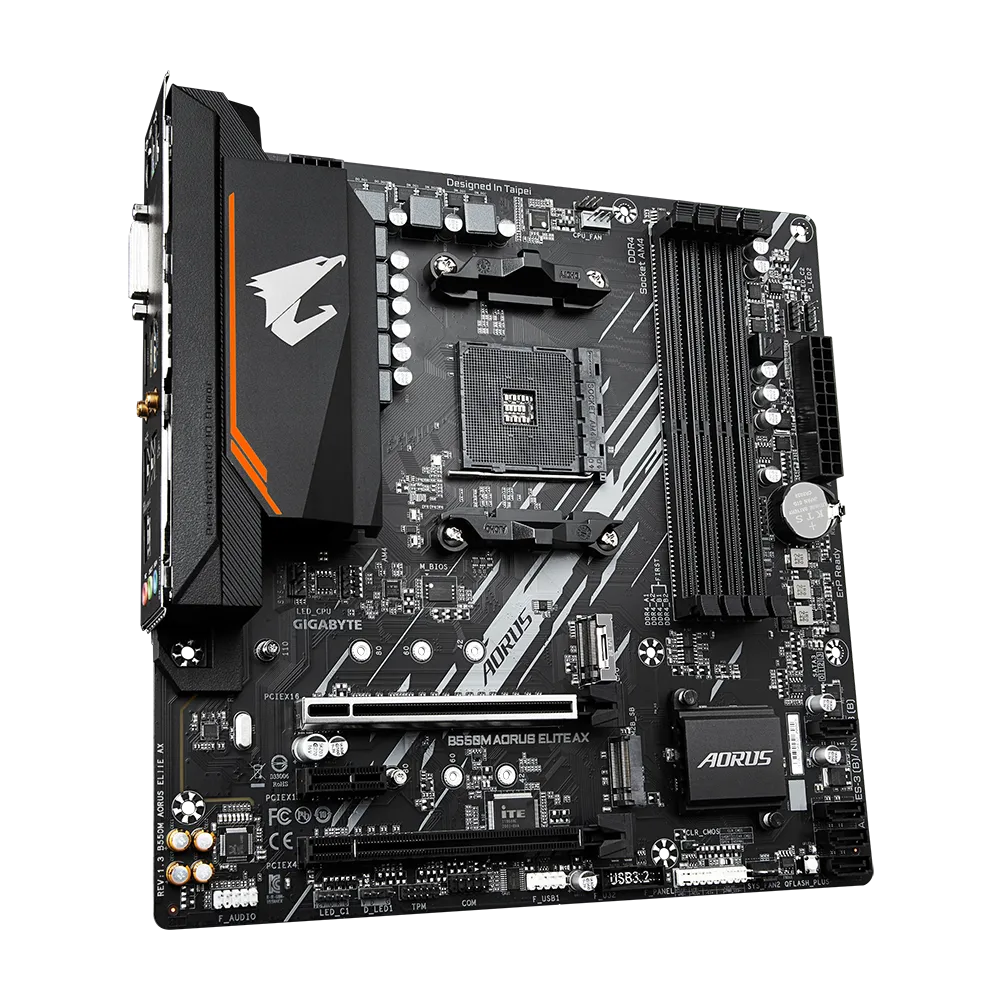 Mainboard GIGABYTE B550M AORUS ELITE AX (B550M AORUS ELITE AX) - Foto 2