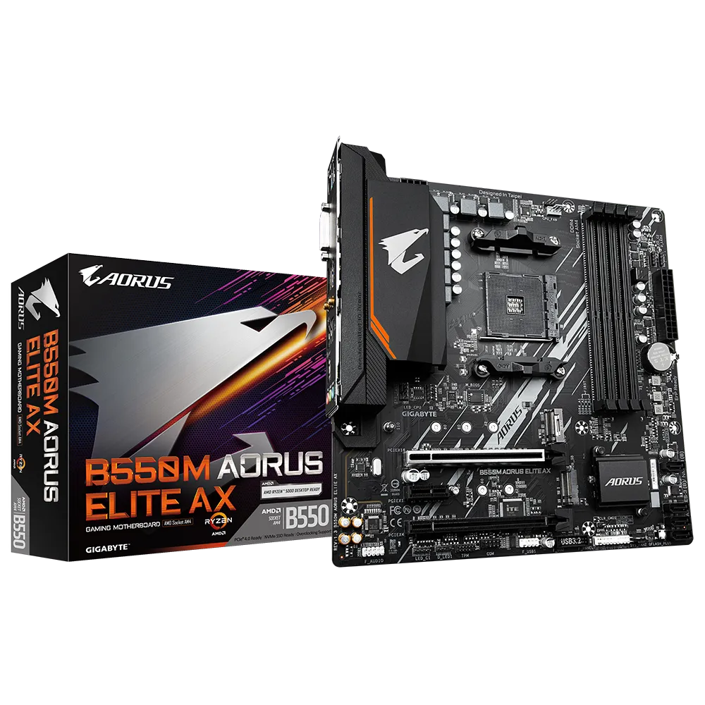 Mainboard GIGABYTE B550M AORUS ELITE AX (B550M AORUS ELITE AX) - Foto 5