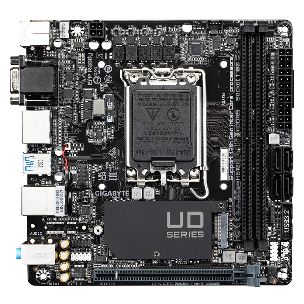Carte mère GIGABYTE H610I LGA1700 (H610I) - photo 2