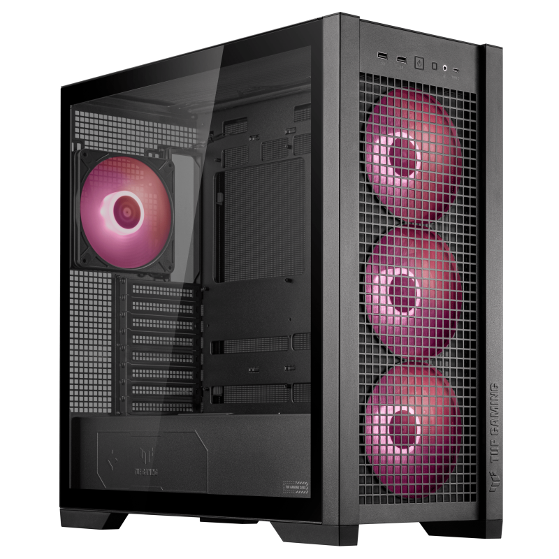 Datoru korpuss ASUS TUF Gaming GT302 ARGB Black (TUFGAMINGGT302ARGBBK) - foto 3