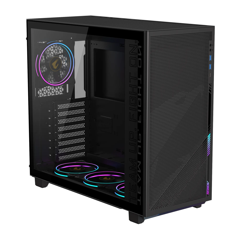 Datoru korpuss GIGABYTE AORUS C400 GLASS Black (GB-AC400G) - foto 3