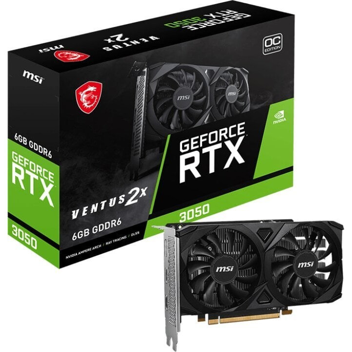 Videokarte MSI GeForce RTX 3050 VENTUS 2X E 6GB GDDR6 OC (V812-055R) - foto 3