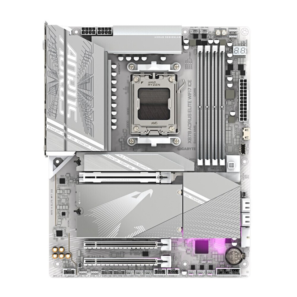 Pamatplate GIGABYTE X870 AORUS ELITE WIFI7 ICE WHITE (X870 A ELITE WF7 ICE 1.0)
