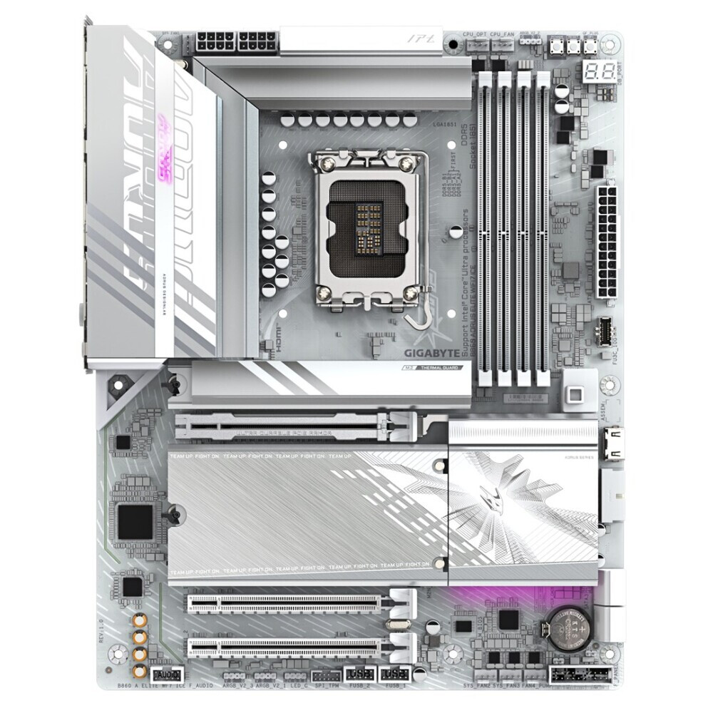 Pamatplate GIGABYTE B860 AORUS ELITE WIFI7 ICE - B860 A ELITE WF7 ICE - foto 2