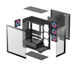 Datoru korpuss DeepCool CG580 4F Midi Tower Black (R-CG580-BKADA4-G-1)