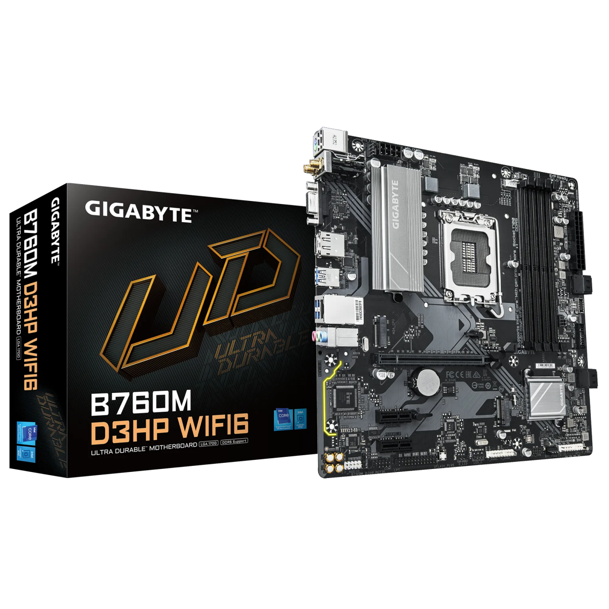 Pamatplate Gigabyte B760 B760M D3HP WIFI6 Black - foto 4