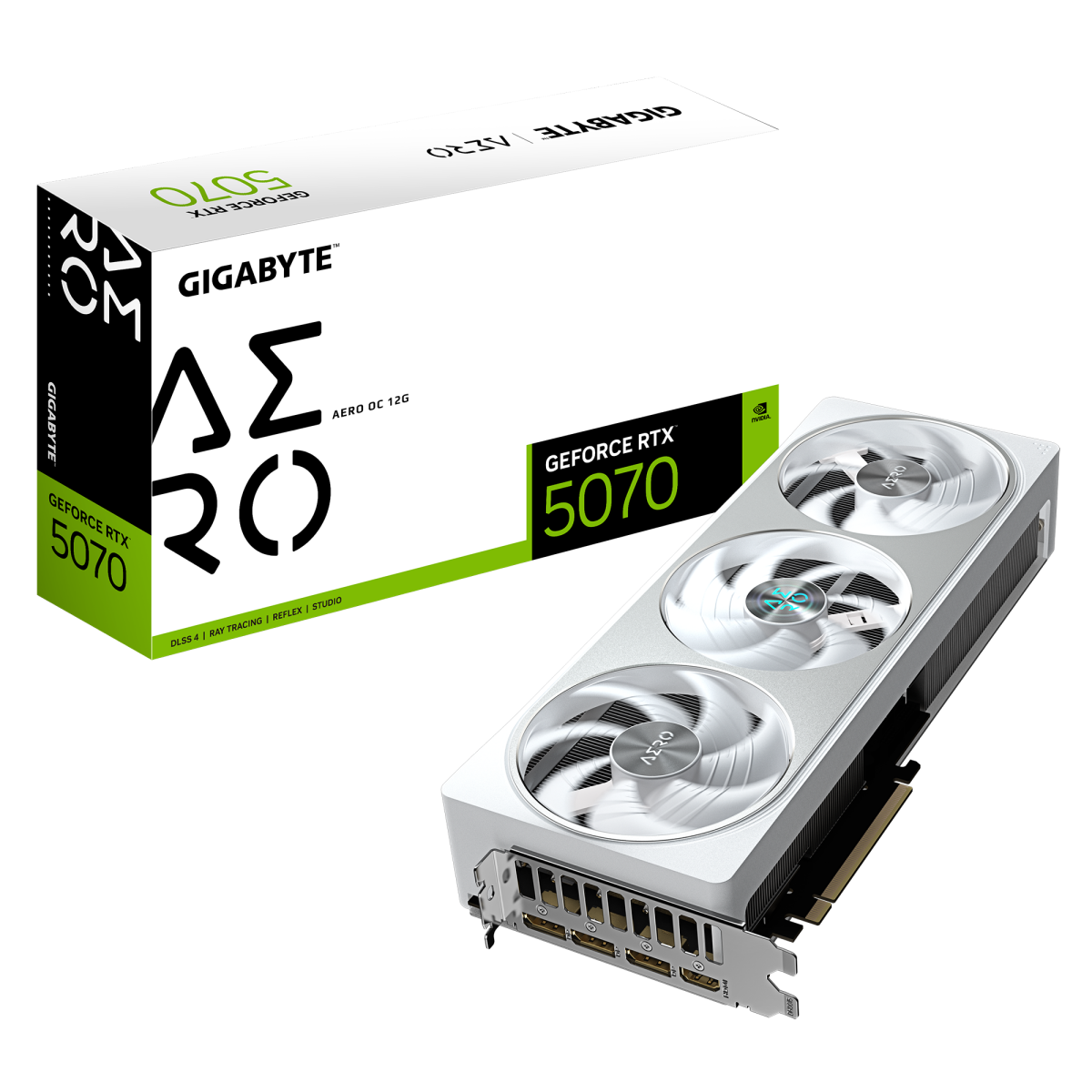 Videokarte Gigabyte GeForce RTX 5070 AERO OC 12GB - GV-N5070AERO OC-12GD - foto 5
