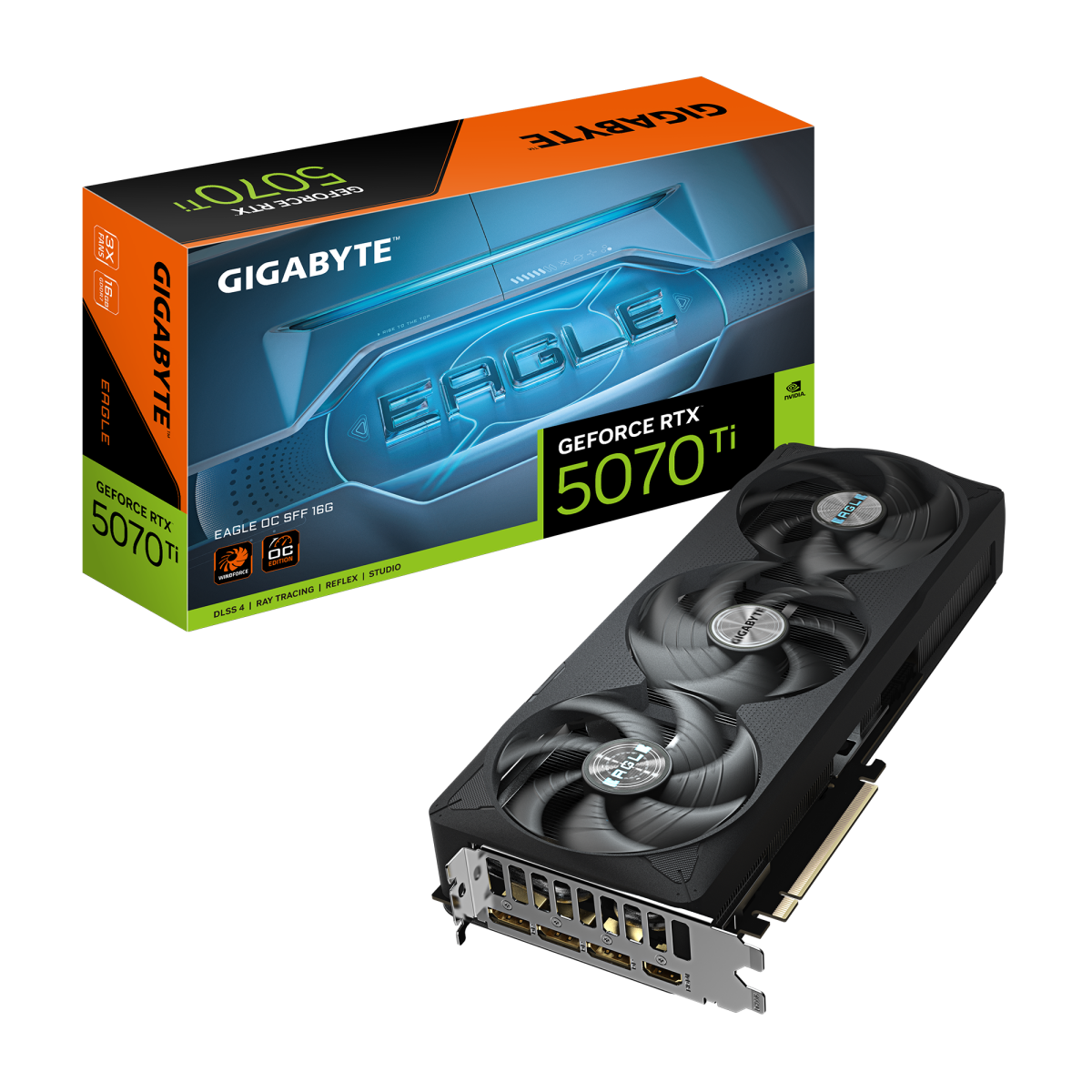 Videokarte Gigabyte GeForce RTX 5070 Ti EAGLE OC SFF 16GB - GV-N507TEAGLE OC-16GD - foto 5