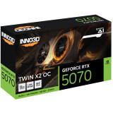 Videokarte Inno3D GeForce RTX 5070 TWIN X2 OC NVIDIA 12 GB GDDR7 (N50702-12D7X-195064N)