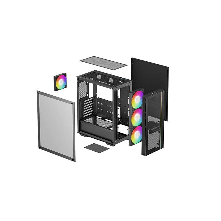 Datora korpuss Deepcool MATREXX 55 Mesh V4 C Black(R-MATREXX55-BCAGA4-G-4) - foto 3