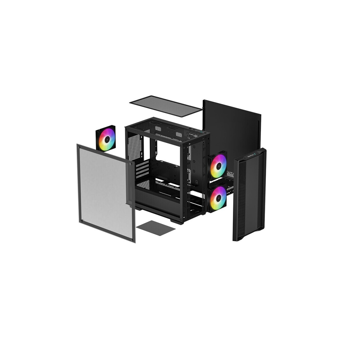 Datora korpuss DeepCool CC360 ARGB (R-CC360-BKAPM3-G-1) - foto 6