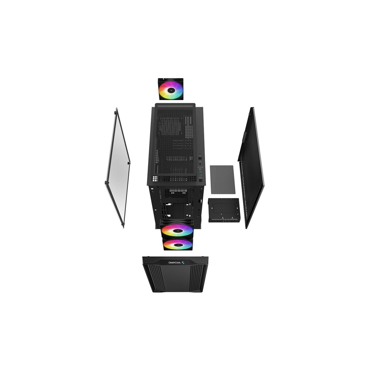 Datora korpuss DeepCool CC360 ARGB (R-CC360-BKAPM3-G-1) - foto 7