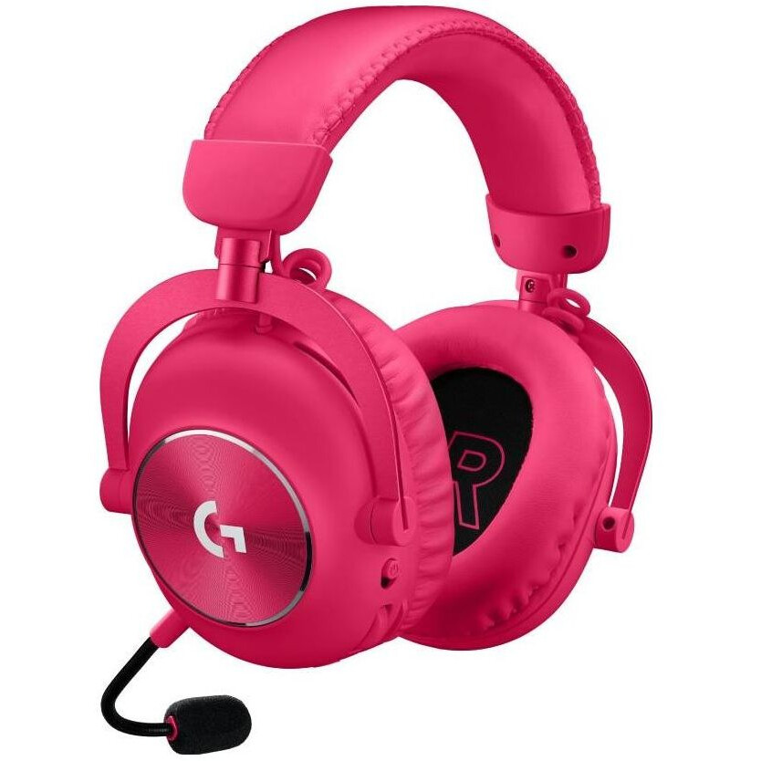 Austiņas Logitech PRO X2 LIGHTSPEED Pink (981-001275) - foto 2