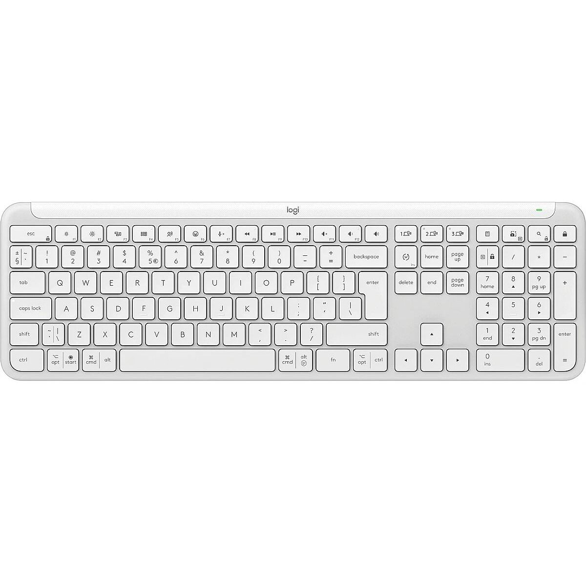 Tastatūra Logitech K950 RF ENG White (920-012466)