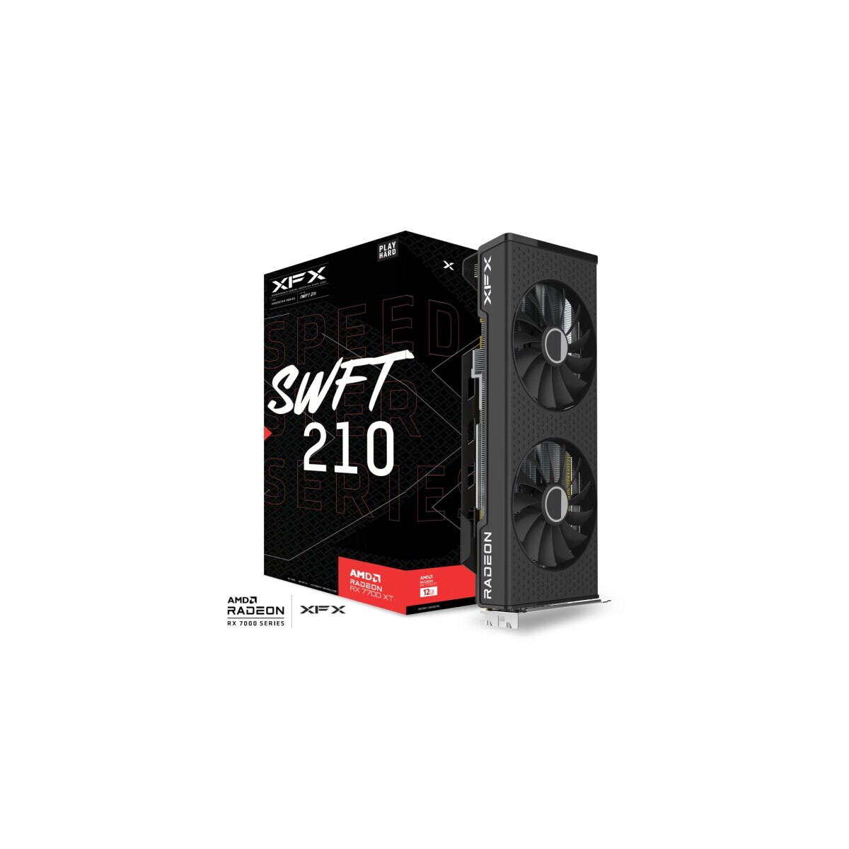 Grafikkarte AMD XFX Radeon RX 7700 XT 12GB GDDR6 - RX-77TSWFTFP - Foto 7