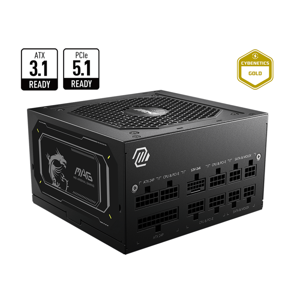 Barošanas bloks MSI MAG A750GL PCIE5 II 750W (306-7ZP8E11-CE0) - foto 3