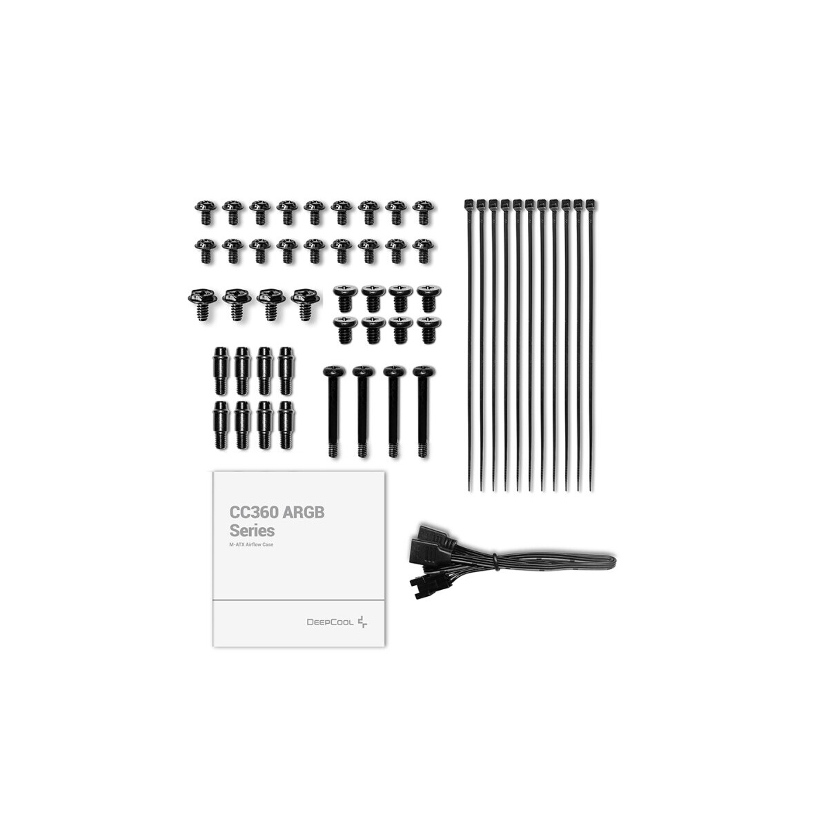 Datora korpuss DeepCool CC360 ARGB (R-CC360-BKAPM3-G-1) - foto 8