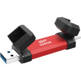 USB zibatmiņa Silicon Power DS72 250GB Red (SP250GBUC3S72VPR)