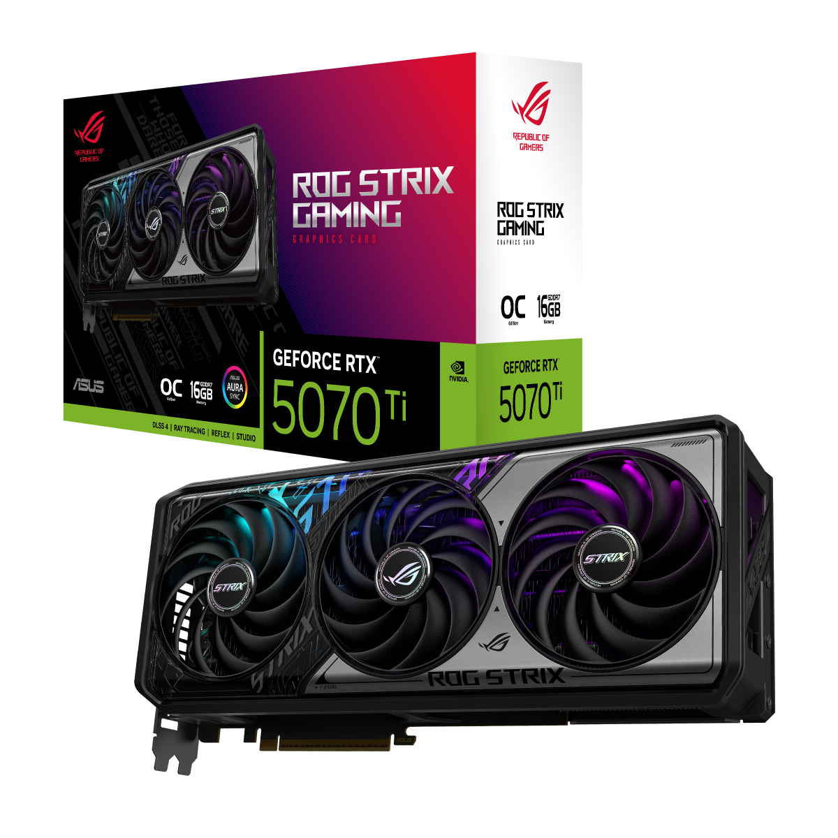 Videokarte ASUS ROG Strix GeForce RTX 5070 Ti OC 16GB GDDR7 (90YV0M90-M0NA00) - foto 6