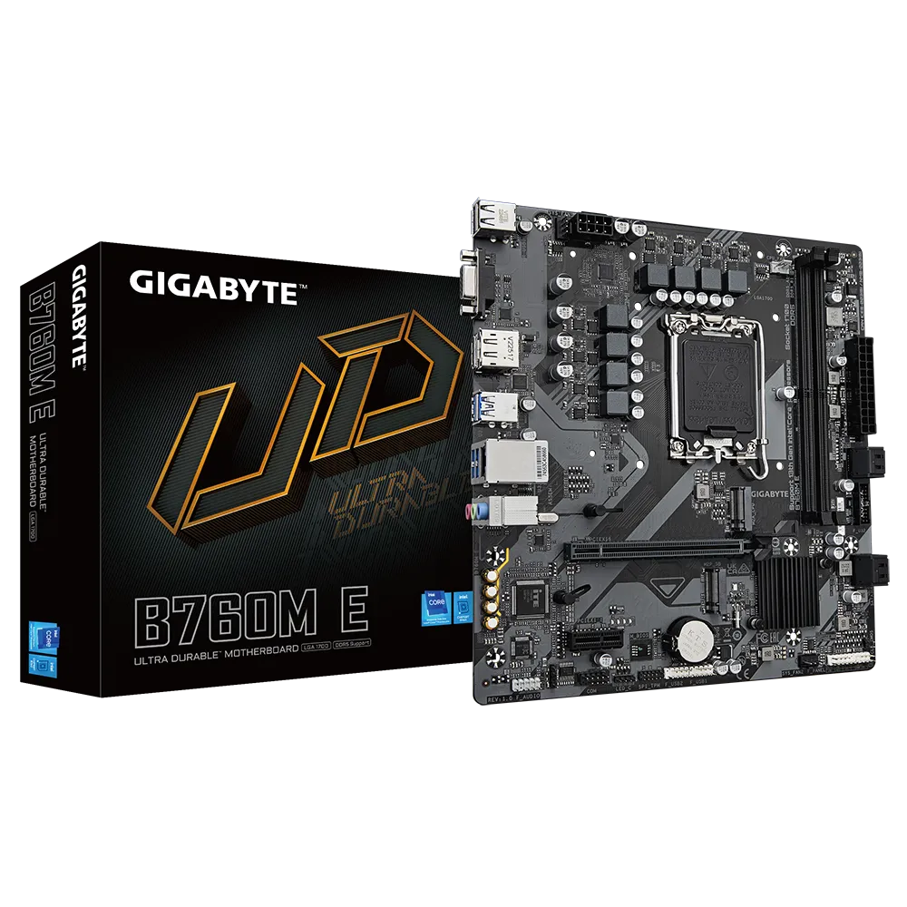 Pamatplate GIGABYTE B760M E Black