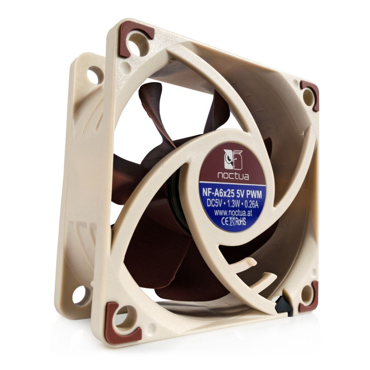Korpusa ventilators Noctua NF-A6x25 5V PWM - NF-A6X25 PWM 5V - foto 2