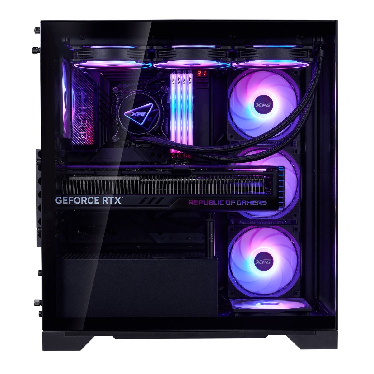 Datora korpuss ADATA XPG Invader X BTF Midi Tower Black (75261589) - foto 3