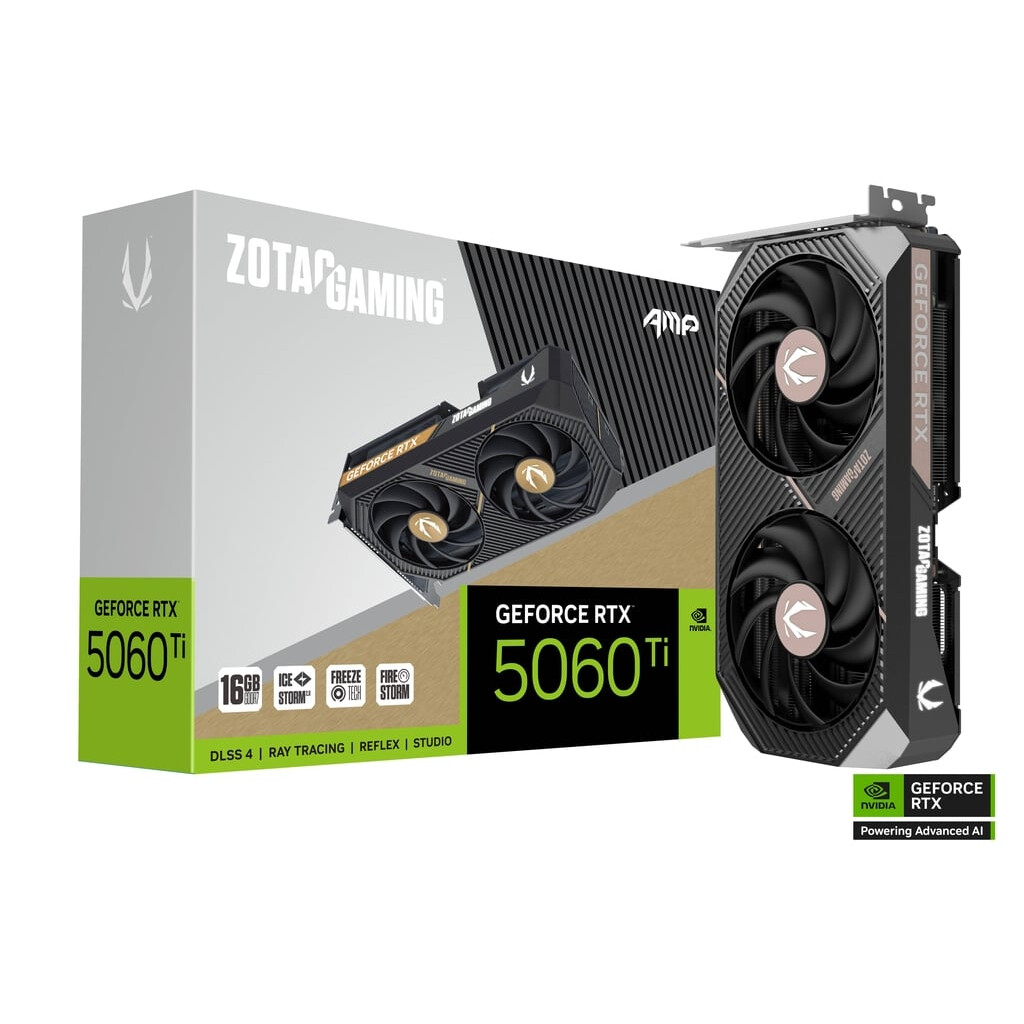 Videokarte ZOTAC GAMING GeForce RTX 5060 Ti 16GB AMP (ZT-B50620F-10M) - foto 4